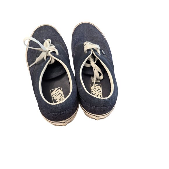 Vans blue denim style sneakers size 9 - Picture 3 of 5